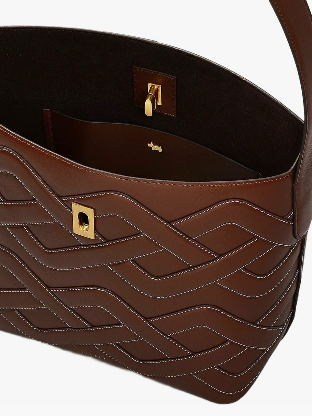 Radley Threadneedle Street -               Cable Large Open Top Shoulder Bag NWT - Picture 5 of 13